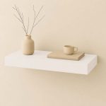 Wit Zwevende Dikke Plank op maat 38 mm W1000