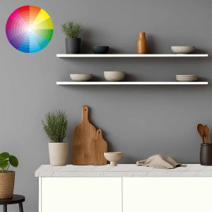 18mm dunne zwevende wandplank op maat Lakdraagfolie Wit