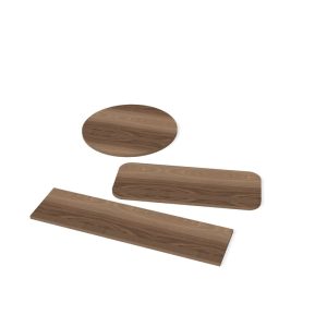 Plank op maat Cello (0811 NA) – Elswout Projectlijn (render van drie planken)