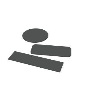 Plank op maat Basalt (2166 DP) – Elswout Projectlijn (render van drie planken)