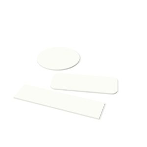 Plank op maat Dusk White supermat Antifingerprint (L023 AP) – Elswout Projectlijn (render van drie planken)