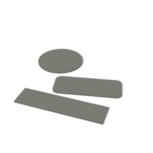 Plank op maat Estate groen (U669 ST9) – Elswout Projectlijn (render van drie planken)
